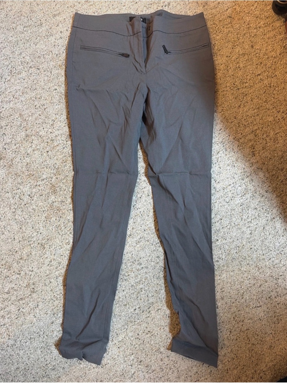 DKNY Slate Gray Skinny Dress Pants